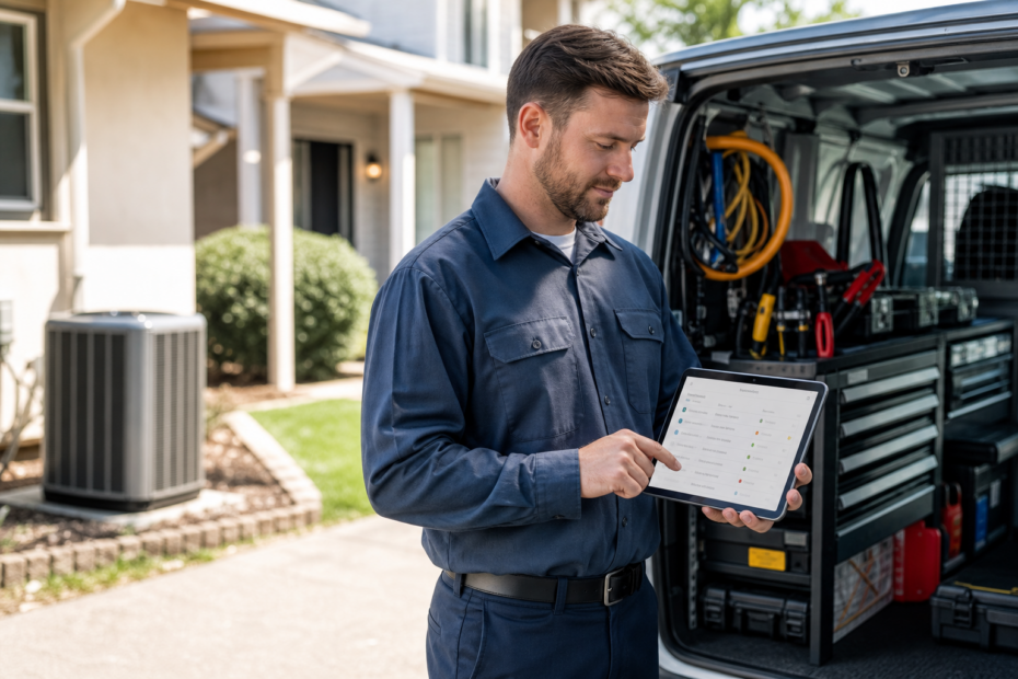 HVAC contractor planning maintenance membership service visits to avoid scheduling bottlenecks