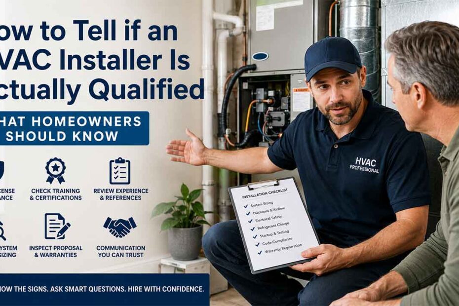 How to tell if HVAC installer is qualified
