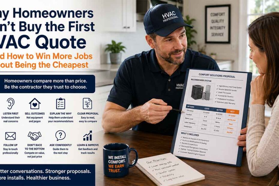 Why homeowners don't buy the first HVAC Quote